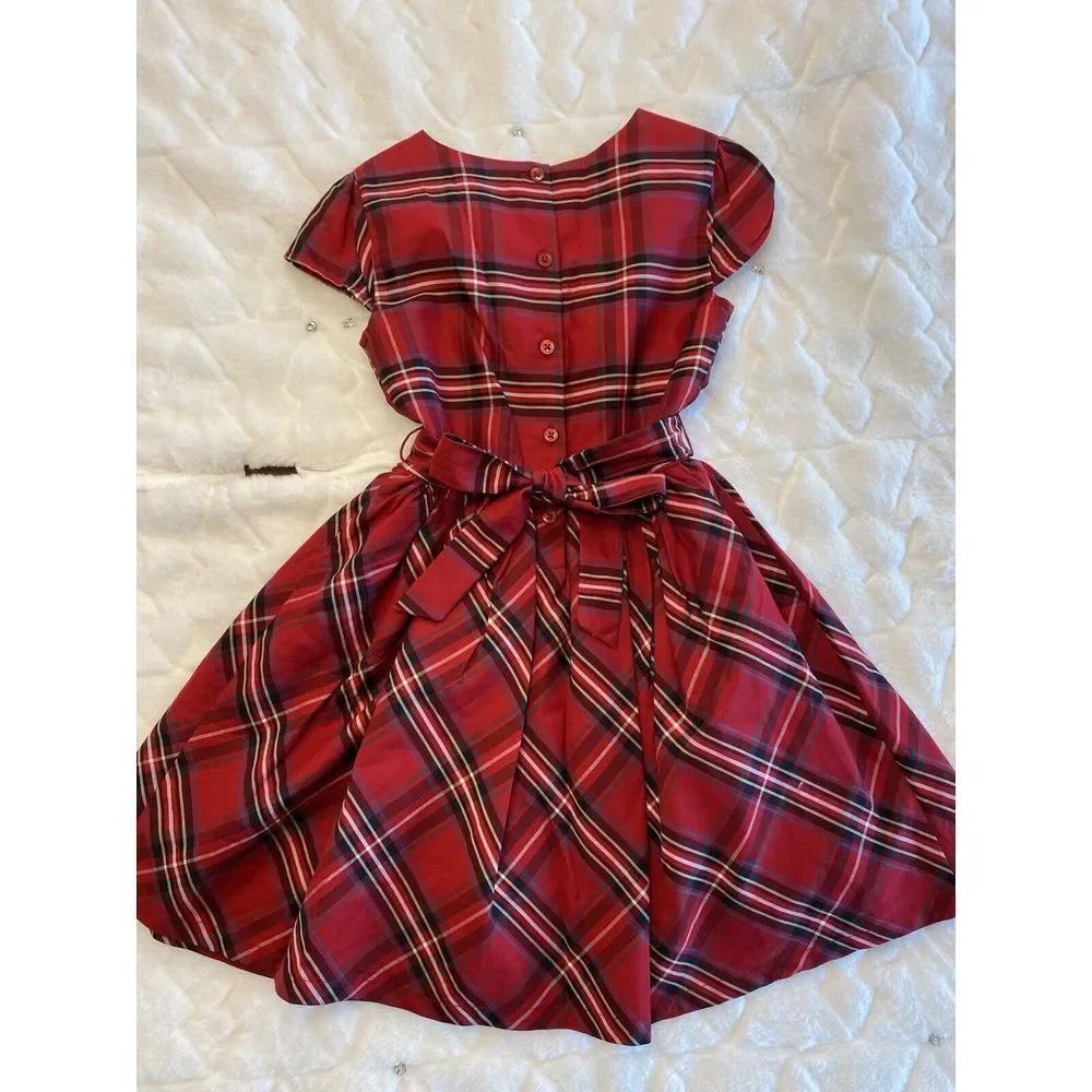 Carter's Red Plaid Holiday Dress